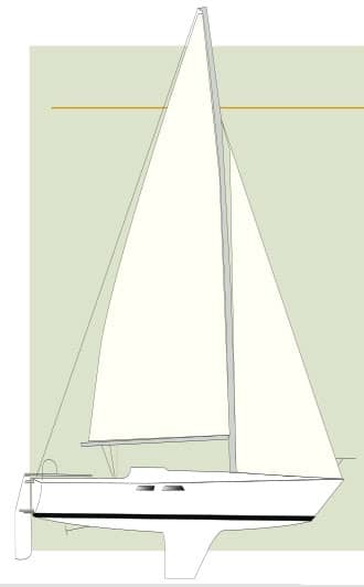pearson 30 sailboat interior