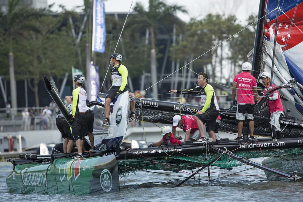 Extreme Sailing series crash