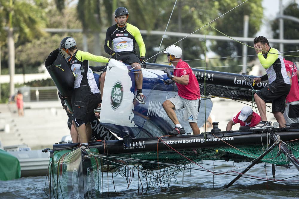 Sailing Crash at Extreme Sailing Series