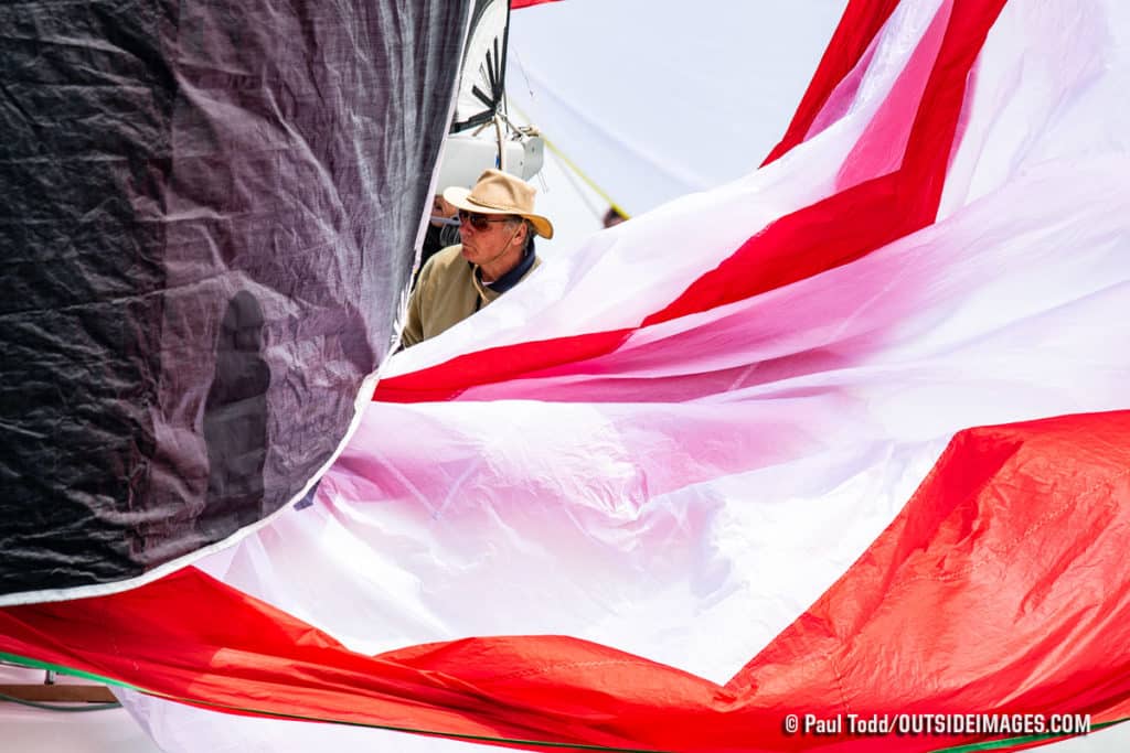 red sailboat