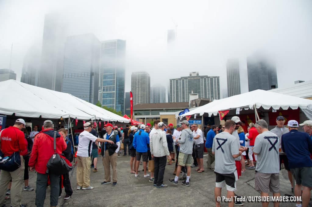 Rain and fog in Chicago