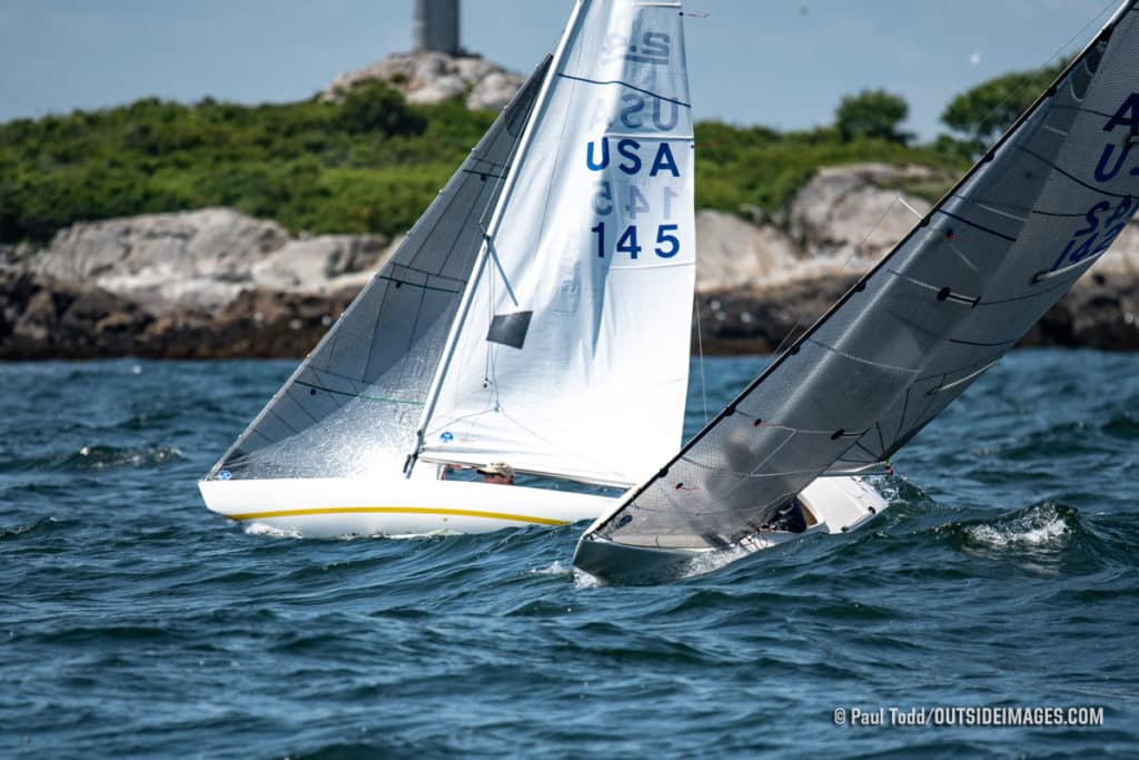 Boats at the Helly Hansen NOOD Regatta at Marblehead
