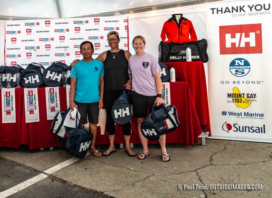 2019 Helly Hansen NOOD Regatta at Marblehead Race Week Overall Winner Ryosuke Sakai (at left)