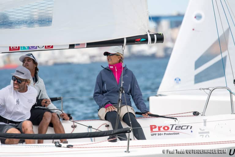 Pamela Rose’s J/70 team on Rosebud emerged as the top team in a talent-laden class and was selected as the San Diego NOOD Challenger for the 2019 Helly Hansen NOOD Caribbean Championship.
