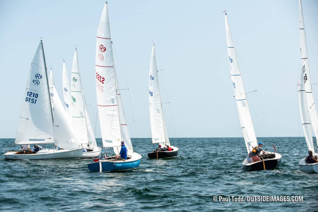 sailboats racing in Marblehead, Massachusetts