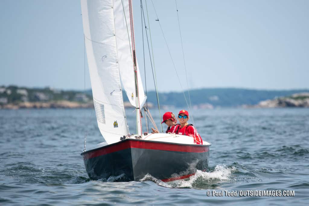 sailboats racing in Marblehead, Massachusetts