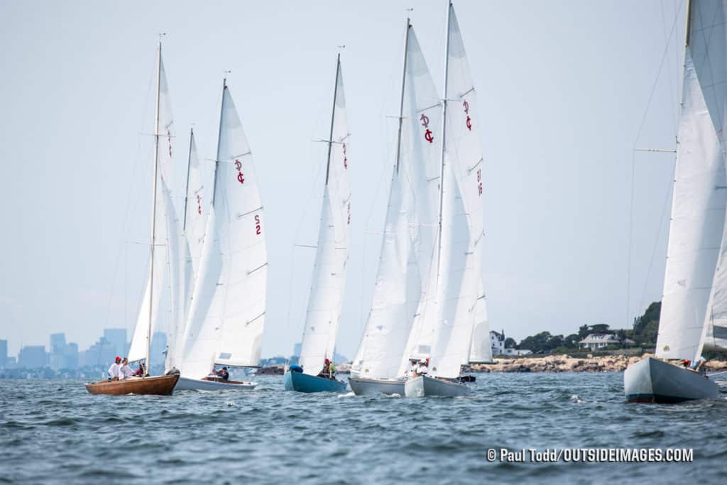 sailboats racing in Marblehead, Massachusetts