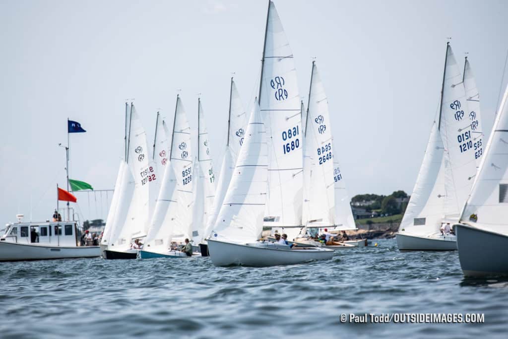 sailboats racing in Marblehead, Massachusetts