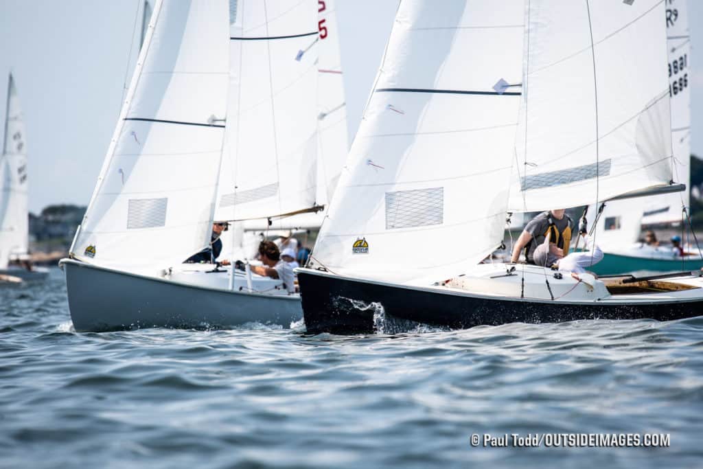 sailboats racing in Marblehead, Massachusetts