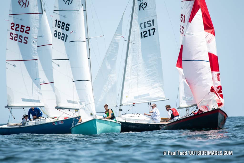 sailboats racing in Marblehead, Massachusetts