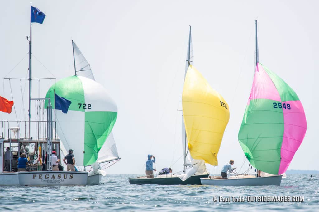 sailboats racing in Marblehead, Massachusetts