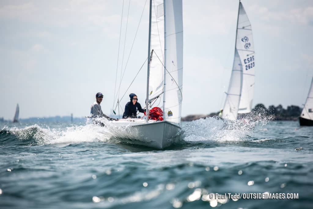 sailboats racing in Marblehead, Massachusetts