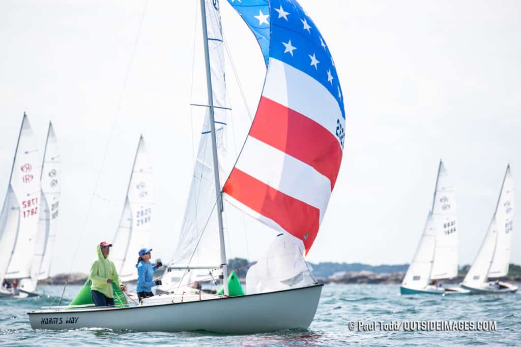 sailboats racing in Marblehead, Massachusetts