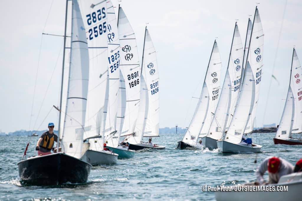 sailboats racing in Marblehead, Massachusetts