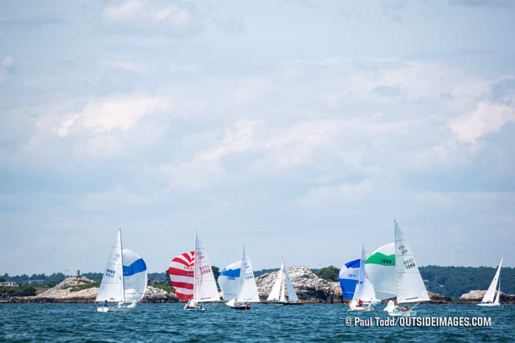 sailboats racing in Marblehead, Massachusetts