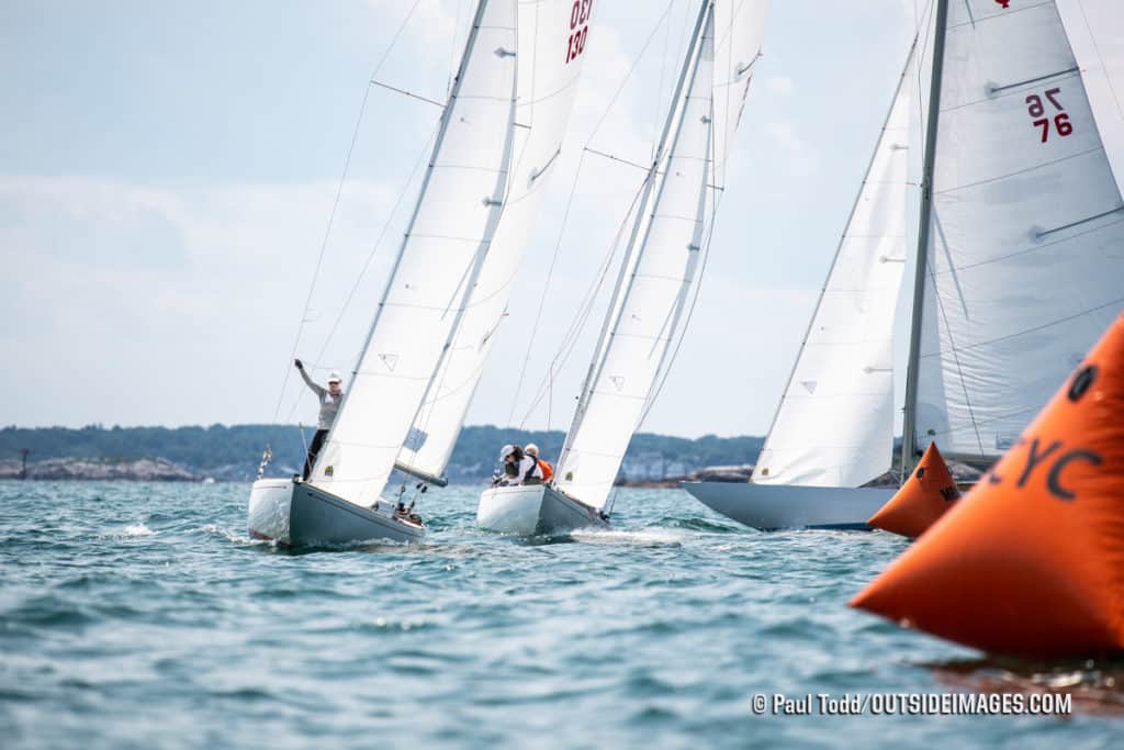 sailboats racing in Marblehead, Massachusetts