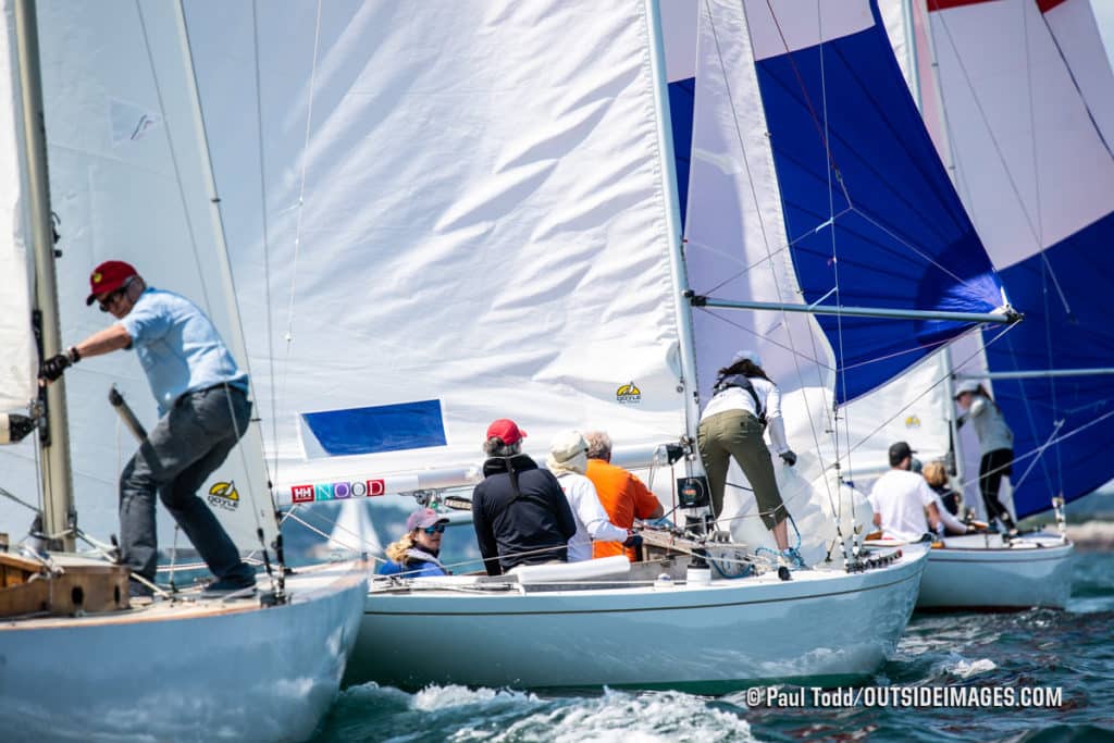 sailboats racing in Marblehead, Massachusetts