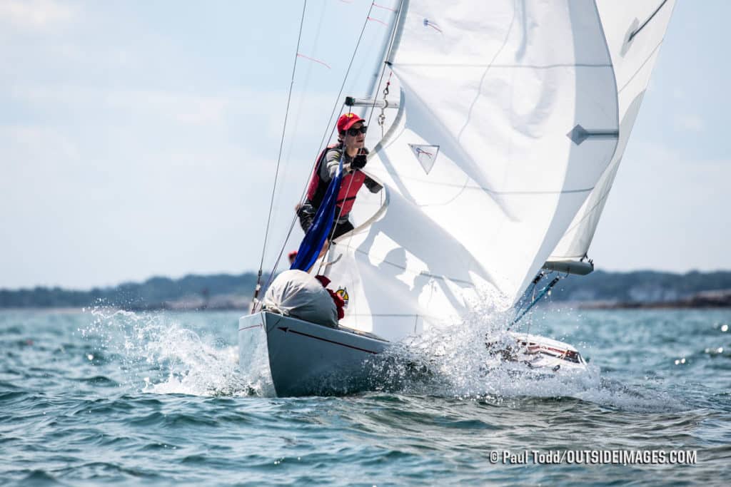 sailboats racing in Marblehead, Massachusetts