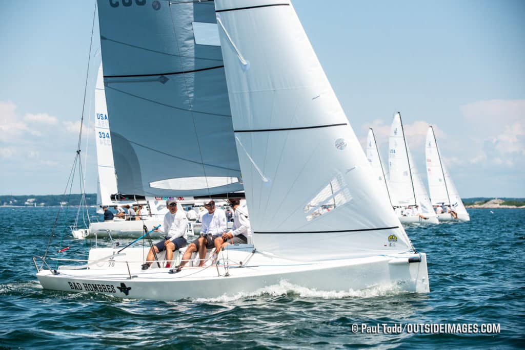 sailboats racing in Marblehead, Massachusetts