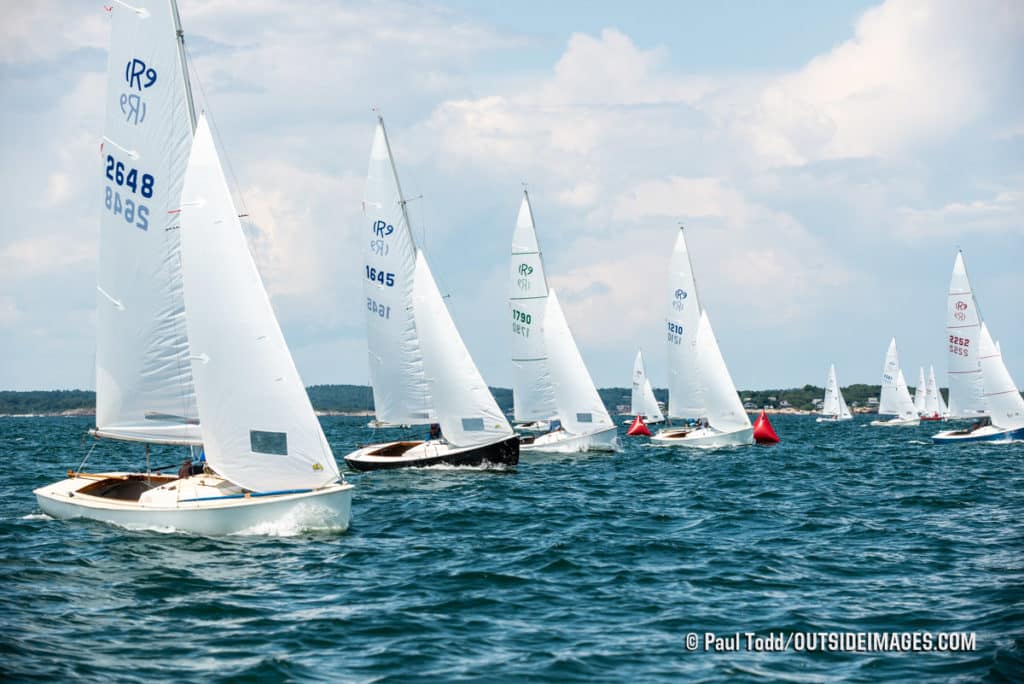 sailboats racing in Marblehead, Massachusetts