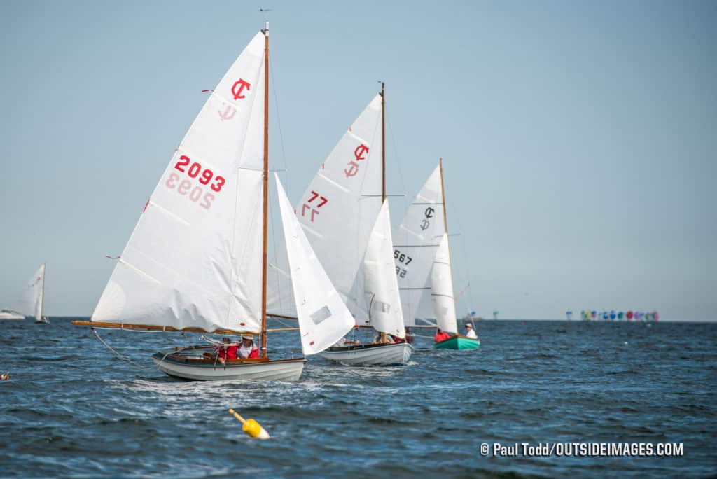 sailboats racing in Marblehead, Massachusetts