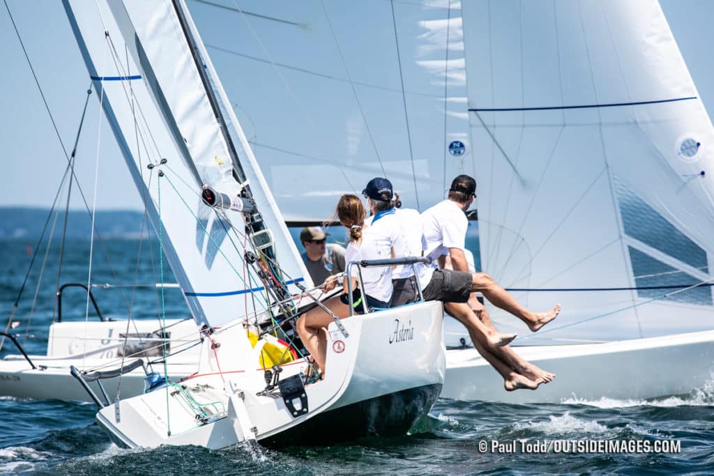 sailboats racing in Marblehead, Massachusetts