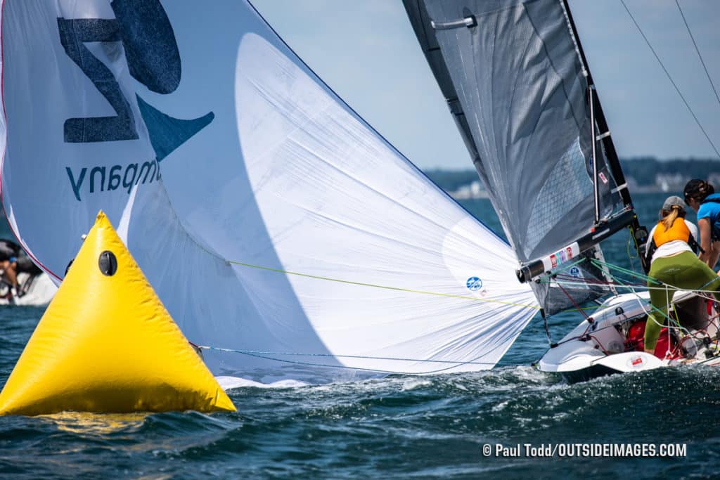 sailboats racing in Marblehead, Massachusetts