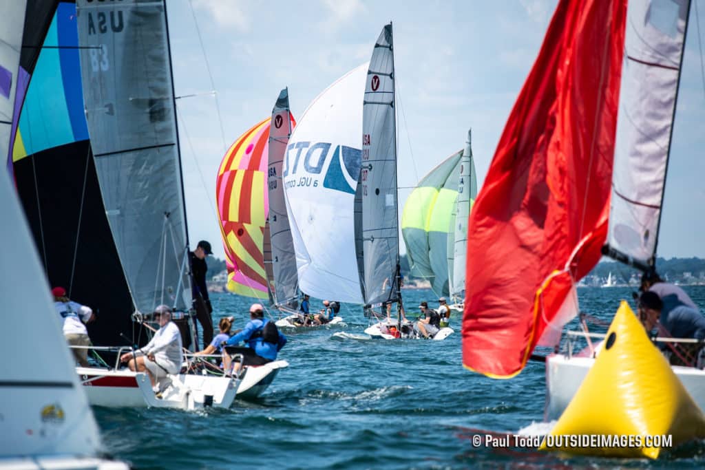 sailboats racing in Marblehead, Massachusetts