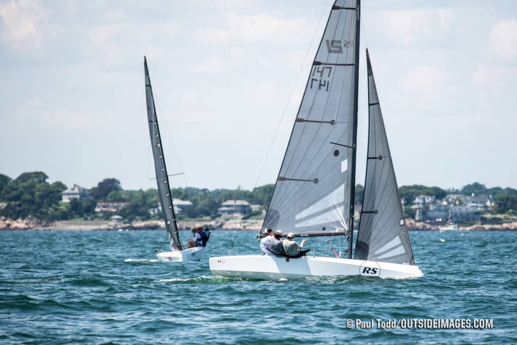 sailboats racing in Marblehead, Massachusetts