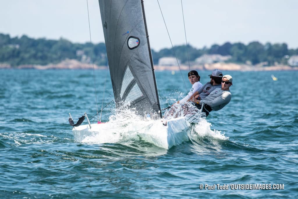 sailboats racing in Marblehead, Massachusetts