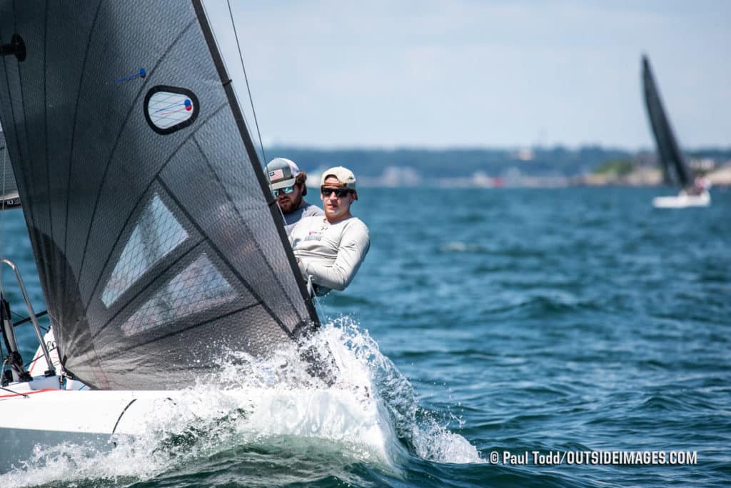 sailboats racing in Marblehead, Massachusetts