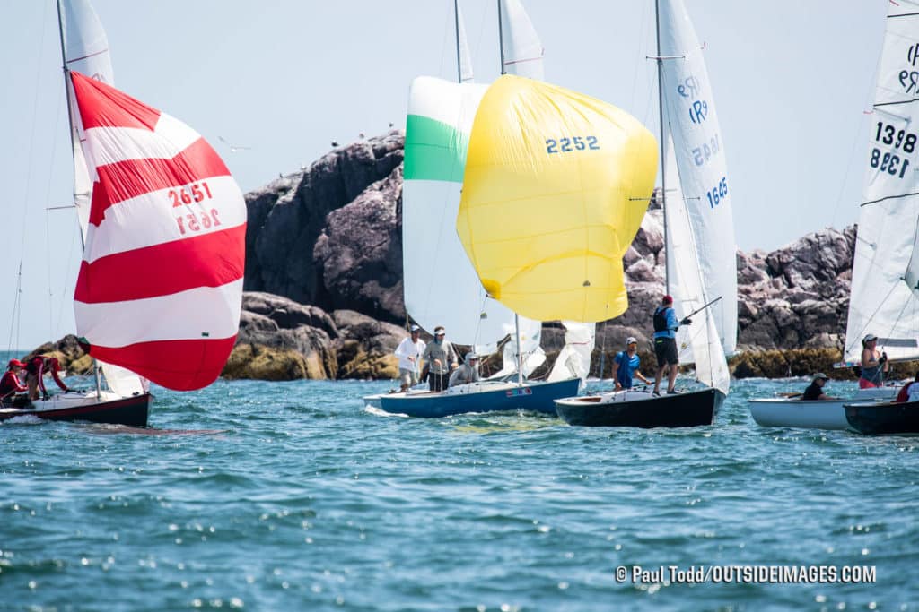 sailboats racing in Marblehead, Massachusetts