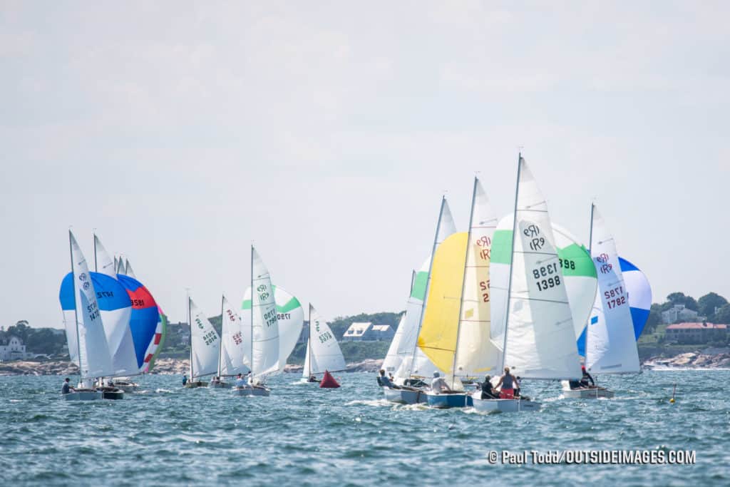 sailboats racing in Marblehead, Massachusetts