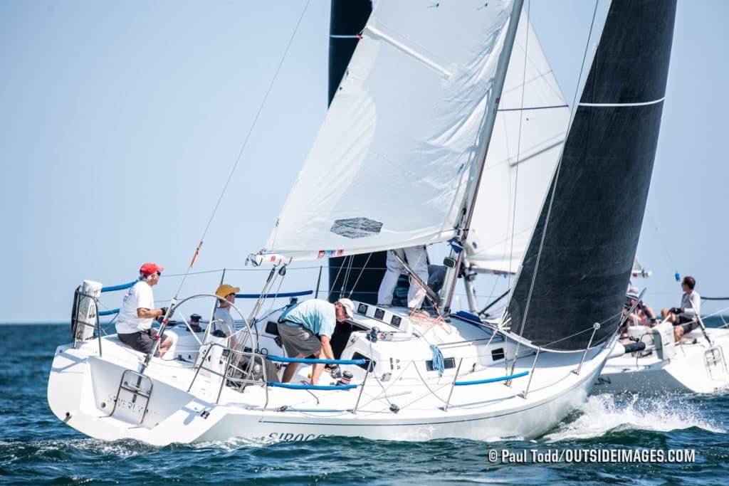 sailboats racing in Marblehead, Massachusetts