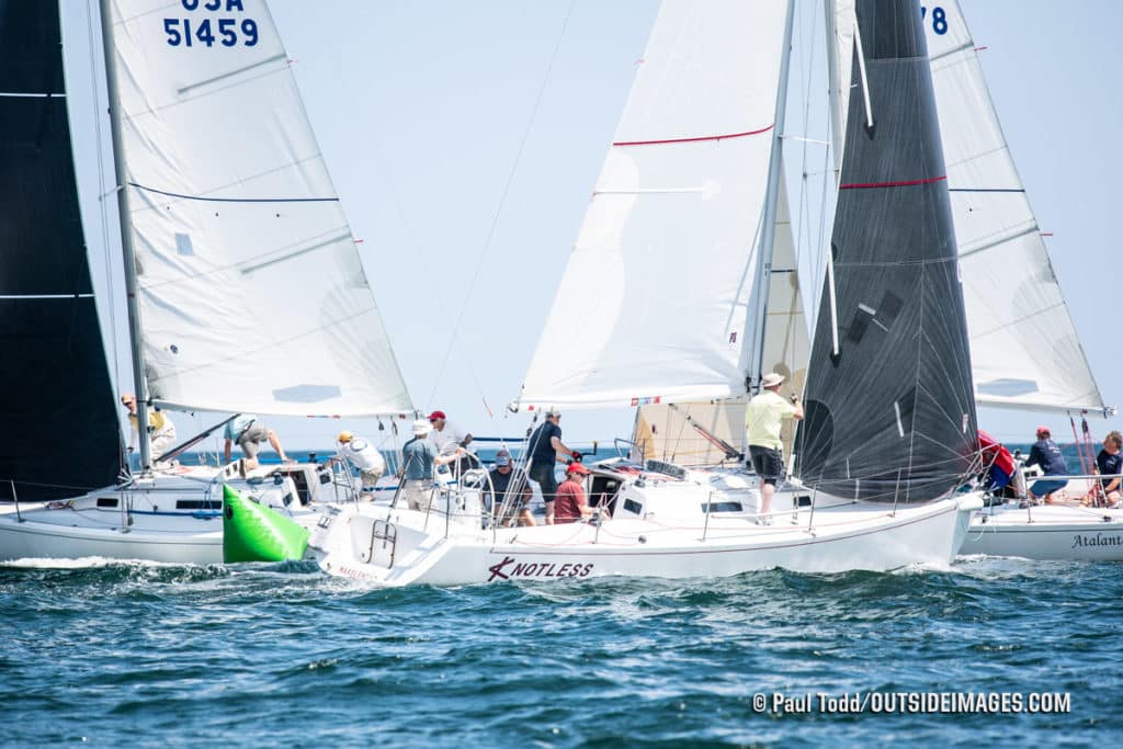 sailboats racing in Marblehead, Massachusetts