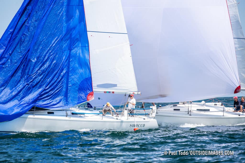 sailboats racing in Marblehead, Massachusetts