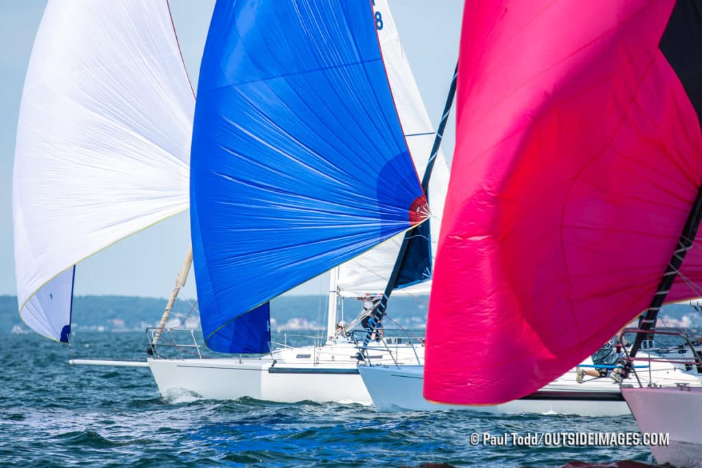 sailboats racing in Marblehead, Massachusetts