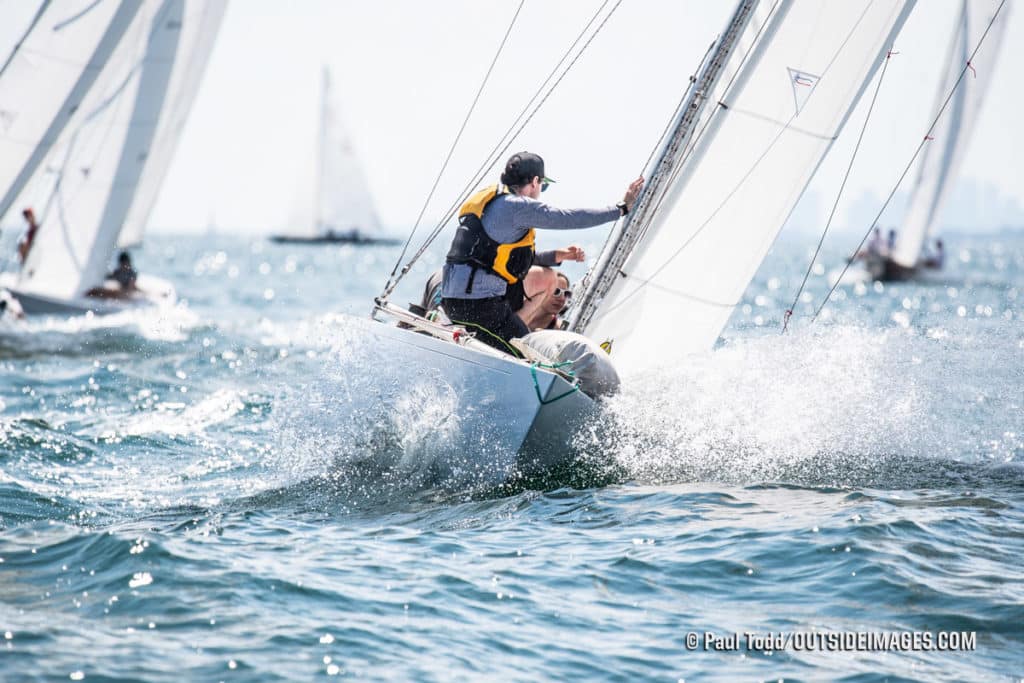 sailboats racing in Marblehead, Massachusetts