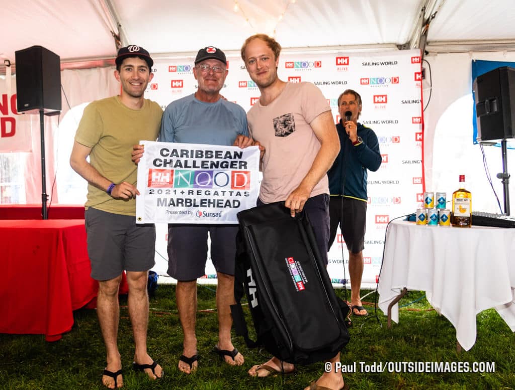 Helly Hansen NOOD Regatta Marblehead 2021 Caribbean Challengers, Jake Bradt, Chris Zaleski and Marek Zaleski, the top Viper 640 team.