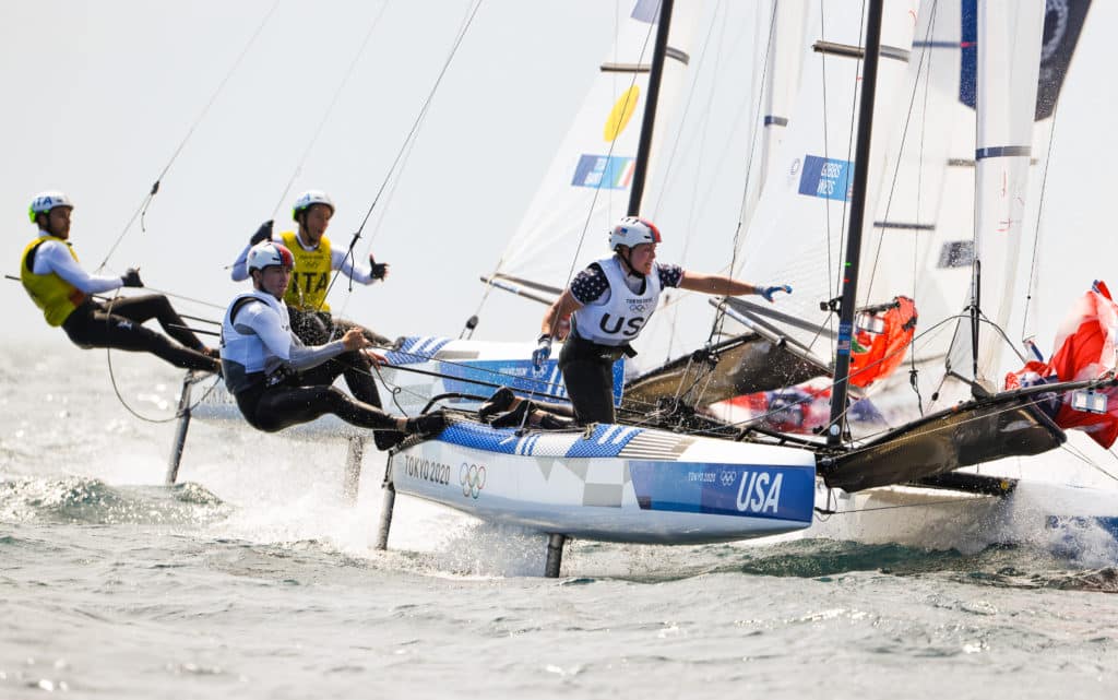 catamaran sailing at the Olympics