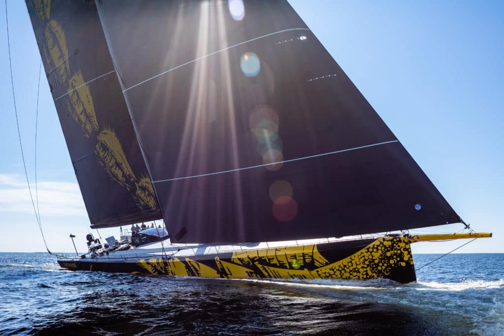 The ClubSwan 125 undergoes sea trials ahead of its 2021 racing season. Designed by Juan Kouyoumdjian, the boat 125-footer now stands as the racing flagship of the Nautor line.