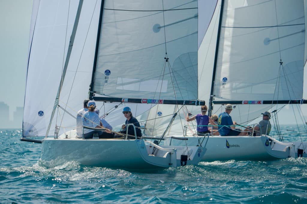 Photo highlights from the opening day of the Helly Hansen NOOD Regatta Chicago.