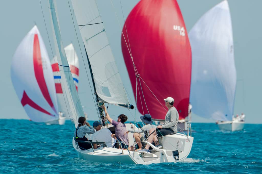 sailboats racing at the Helly Hansen NOOD Regatta Chicago