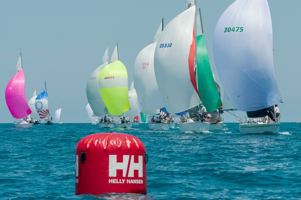 sailboats racing at the Helly Hansen NOOD Regatta Chicago