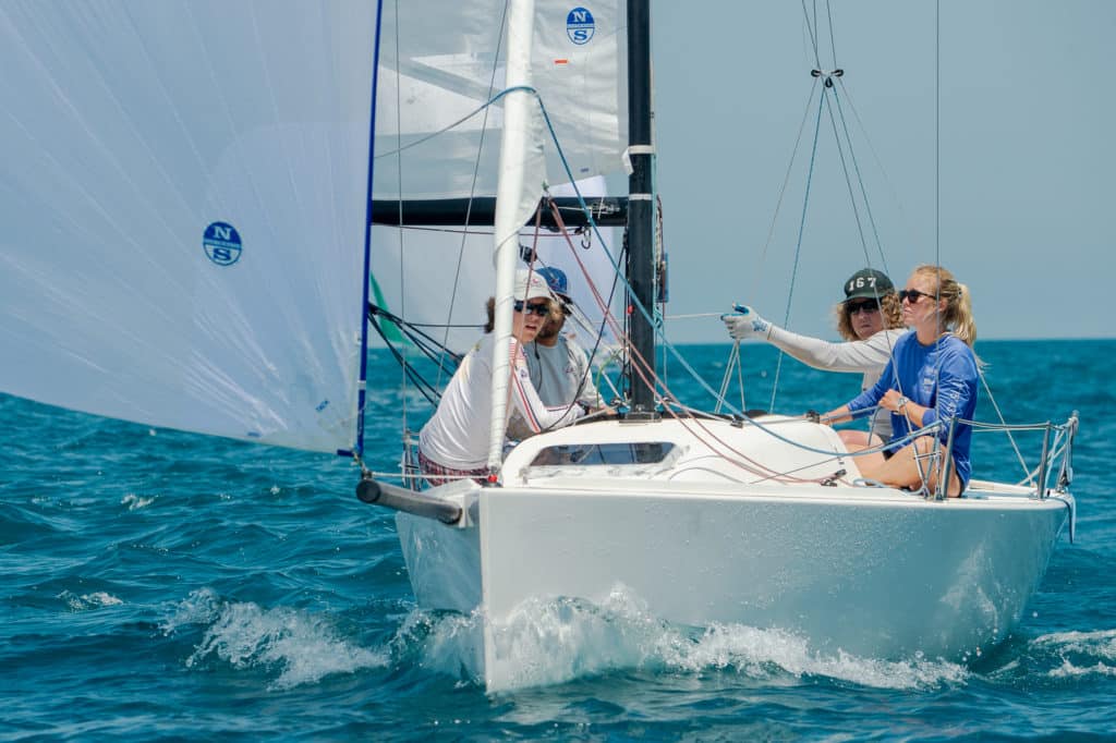 sailboats racing at the Helly Hansen NOOD Regatta Chicago