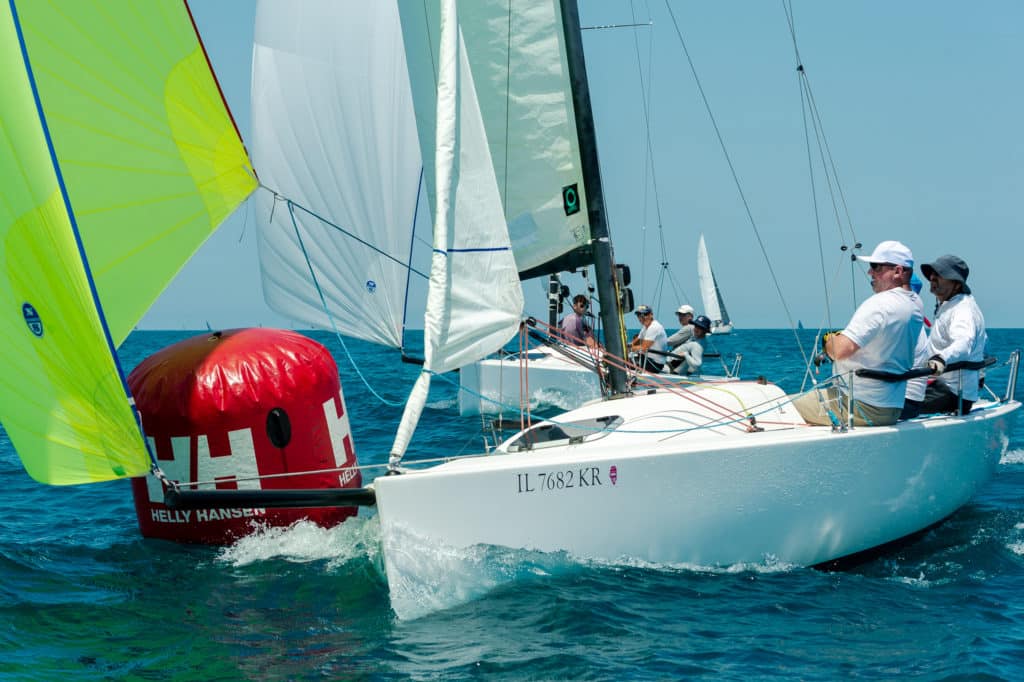 sailboats racing at the Helly Hansen NOOD Regatta Chicago