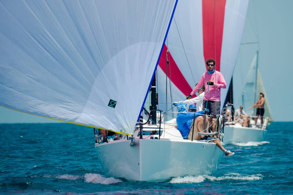 sailboats racing at the Helly Hansen NOOD Regatta Chicago