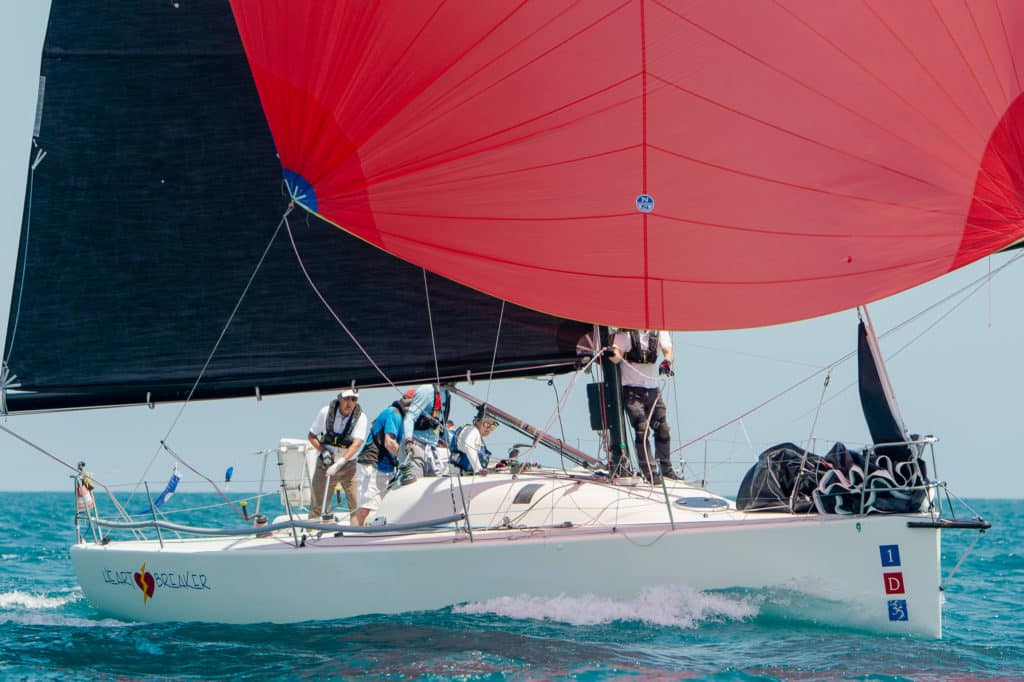 sailboats racing at the Helly Hansen NOOD Regatta Chicago