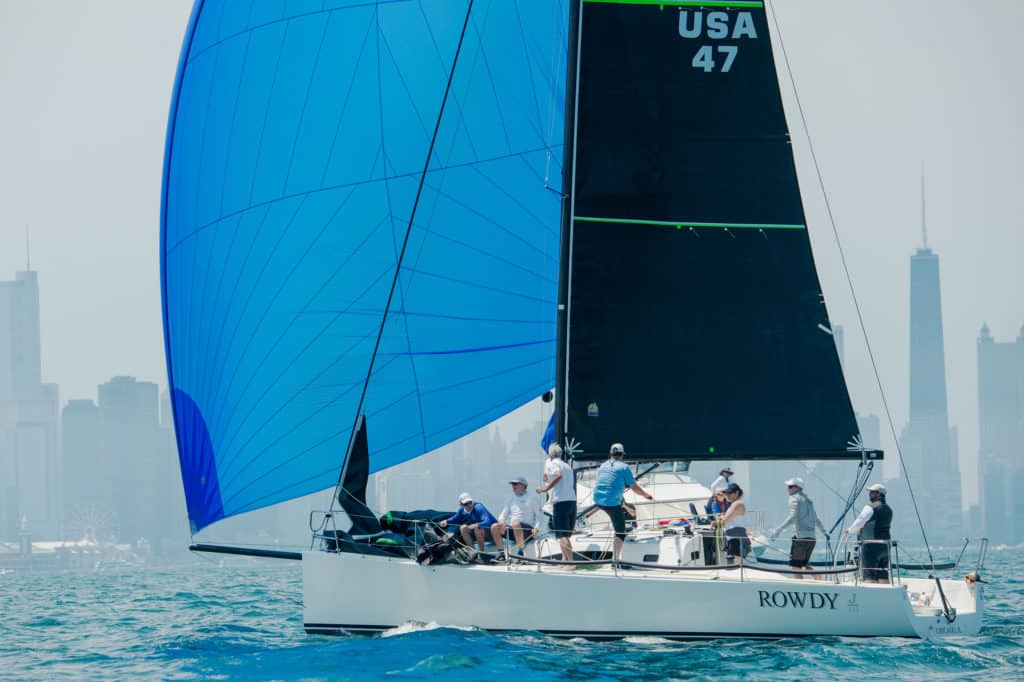 sailboats racing at the Helly Hansen NOOD Regatta Chicago