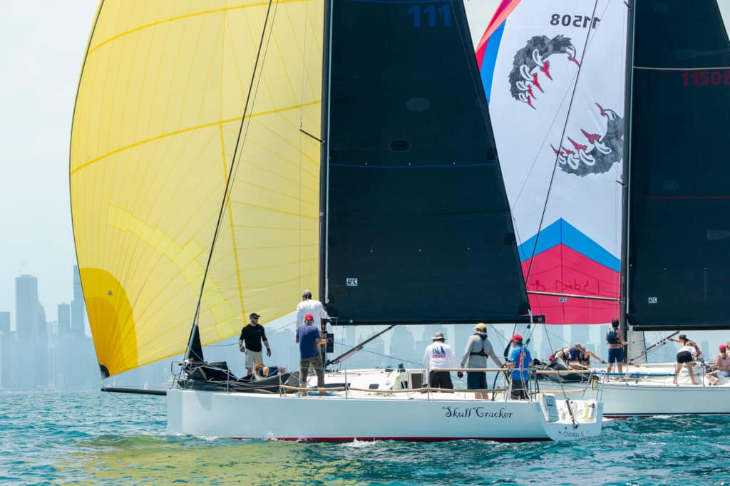 sailboats racing at the Helly Hansen NOOD Regatta Chicago